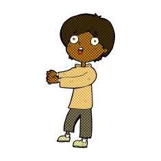 comic cartoon shocked boy N6