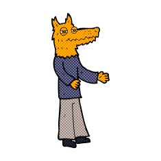 comic cartoon fox man N7