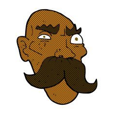 comic cartoon angry old man N27