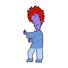 comic cartoon vampire N25