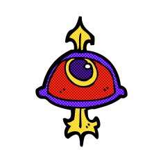 comic cartoon eye symbol N2
