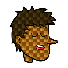 comic cartoon happy boy face N9