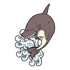comic cartoon shark N7