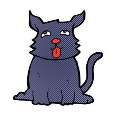 comic cartoon happy dog N12