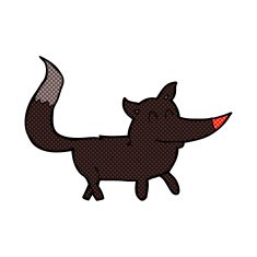 comic cartoon little wolf N8