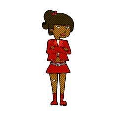 comic cartoon cool girl N4