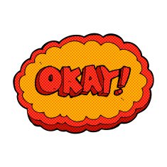 comic cartoon okay sign N2