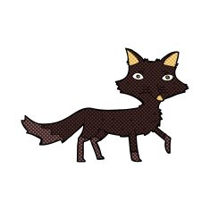 comic cartoon little wolf N9
