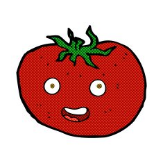 comic cartoon tomato N23