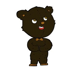 comic cartoon cute teddy bear N14