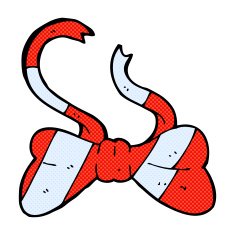 comic cartoon bow tie N18