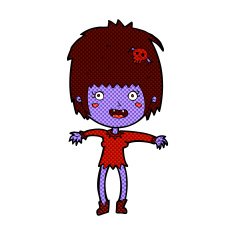 comic cartoon vampire girl N42