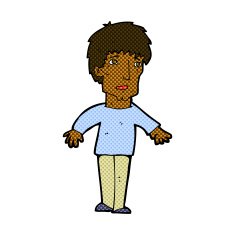 comic cartoon surprised man N28
