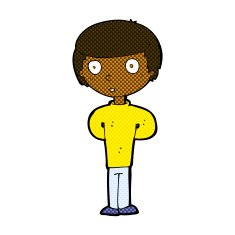 comic cartoon worried man N20