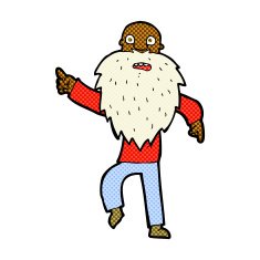 comic cartoon stressed old man N4
