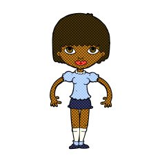 comic cartoon girl N4