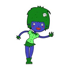 comic cartoon vampire girl N43