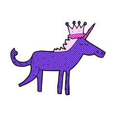 comic cartoon unicorn N6