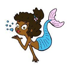 comic cartoon pretty mermaid N7