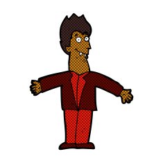 comic cartoon vampire man N24