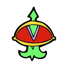 comic cartoon mystic eye symbol N4
