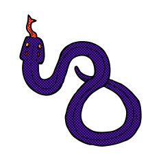 comic cartoon snake N17
