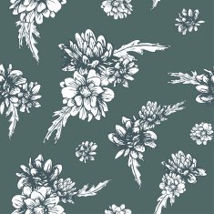 vintage chrysanthemum seamless