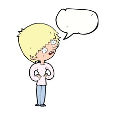 cartoon shocked woman with speech bubble N82
