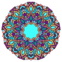 bright colored hand-drawing ornamental abstract background
