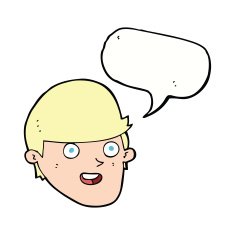 cartoon man with big chin speech bubble N17