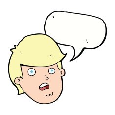 cartoon man with big chin speech bubble N18