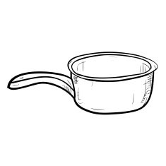 Vector sketch of doodle bucket