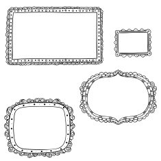 Ornate frame in sketch style N2