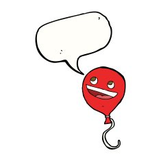cartoon balloon with speech bubble
