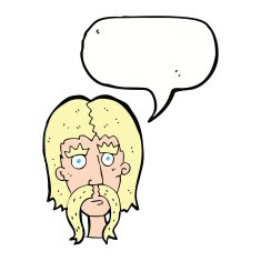 cartoon man with long mustache speech bubble N9