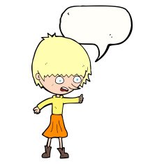cartoon woman stressing out with speech bubble N16