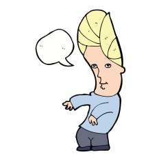 cartoon man with no worries speech bubble N9