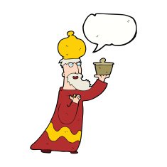 one of the three wise men with speech bubble N34