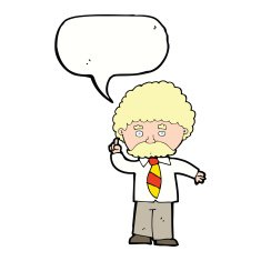cartoon teacher with speech bubble N9
