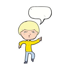 cartoon annoyed man with speech bubble N71