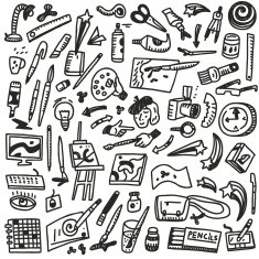 Drawing art tools - doodles