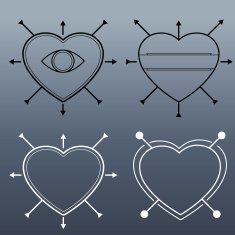 Hipster heart