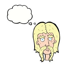 cartoon man with long mustache thought bubble N9