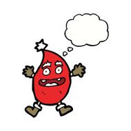 cartoon funny christmas creature with thought bubble N13