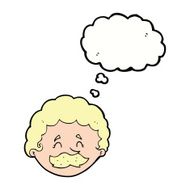 cartoon man with mustache thought bubble N76