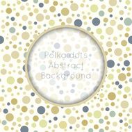 Seamless pattern stylish colorful vintage polka dot texture
