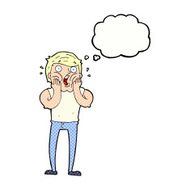 cartoon gasping man with thought bubble N8