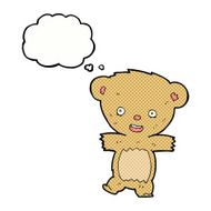 cartoon teddy bear with thought bubble N67