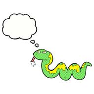 cartoon snake with thought bubble N57