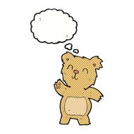 cartoon teddy bear with thought bubble N72